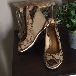 Coach wedge heels
